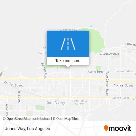 Mapa de Jones Way