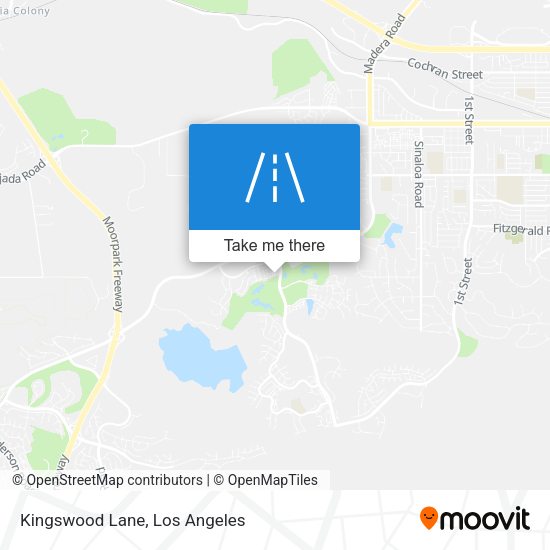 Mapa de Kingswood Lane