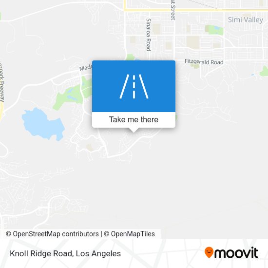Knoll Ridge Road map