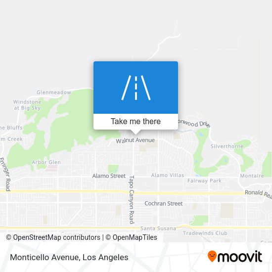 Monticello Avenue map