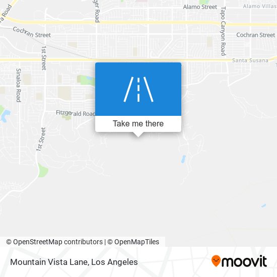 Mountain Vista Lane map