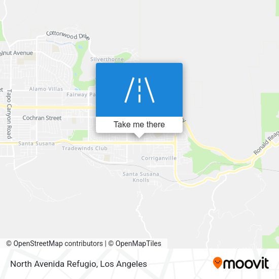 North Avenida Refugio map