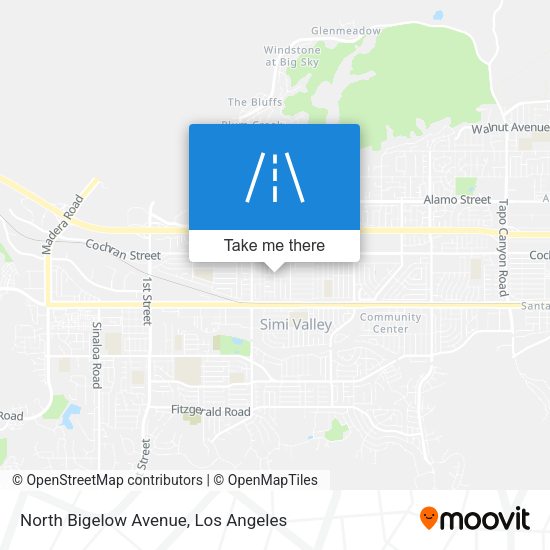 Mapa de North Bigelow Avenue