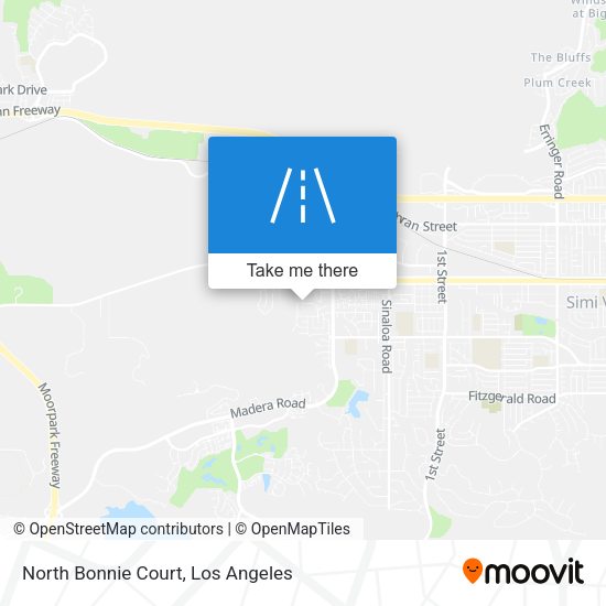North Bonnie Court map