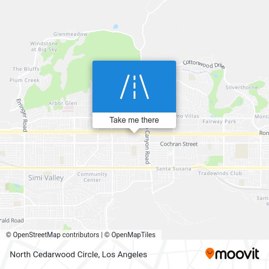North Cedarwood Circle map
