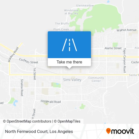 North Fernwood Court map