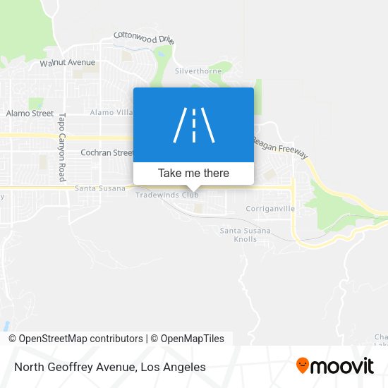 North Geoffrey Avenue map
