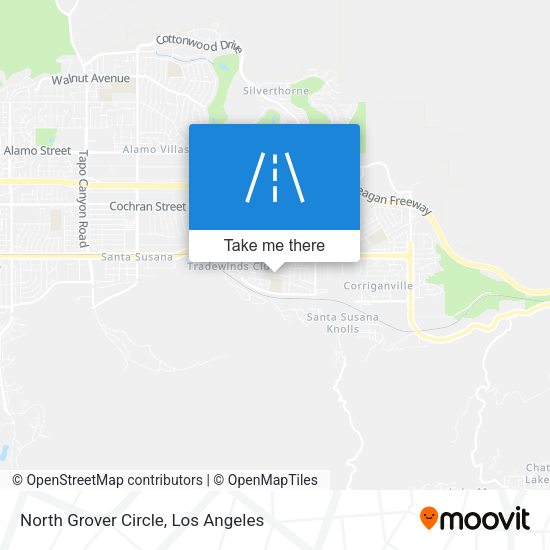 North Grover Circle map