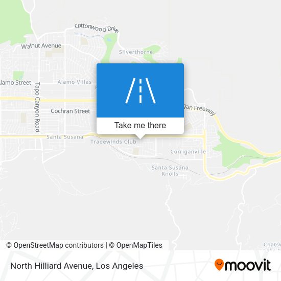 Mapa de North Hilliard Avenue