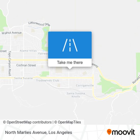 North Marlies Avenue map