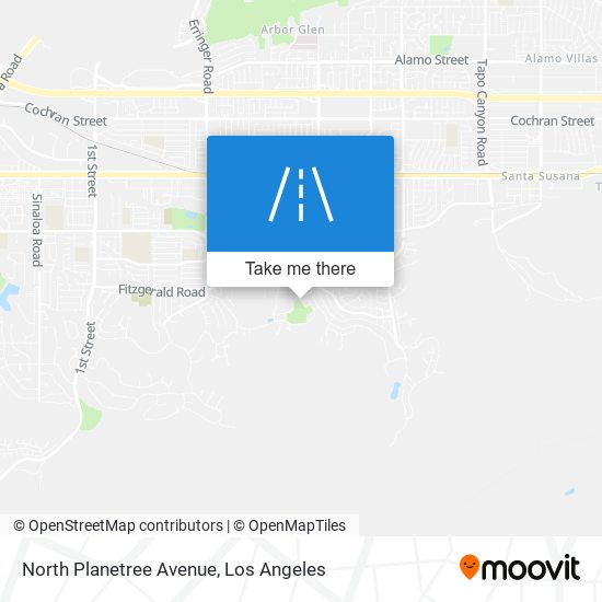 Mapa de North Planetree Avenue