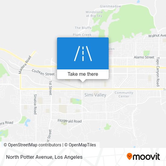 North Potter Avenue map