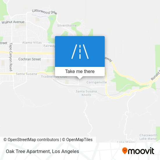 Oak Tree Apartment map
