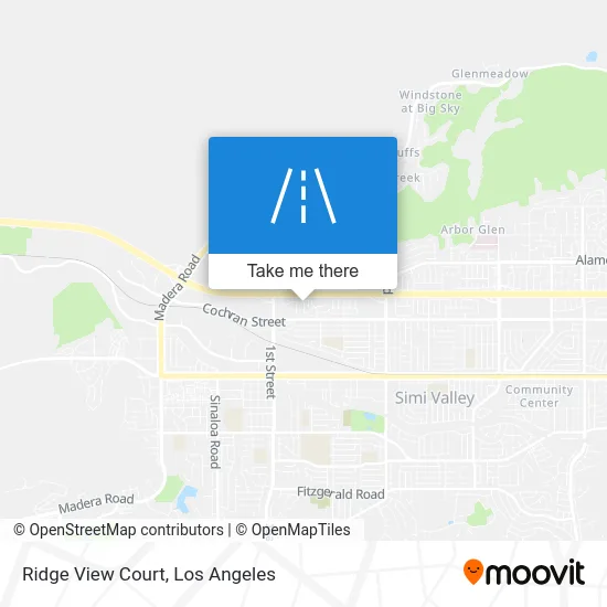 Ridge View Court map
