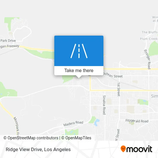 Ridge View Drive map