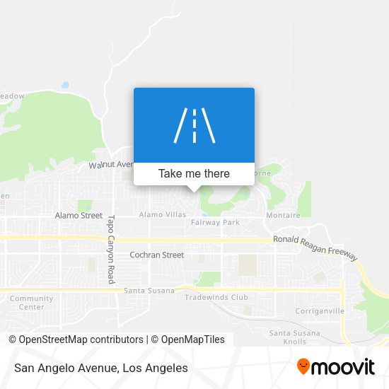 Mapa de San Angelo Avenue