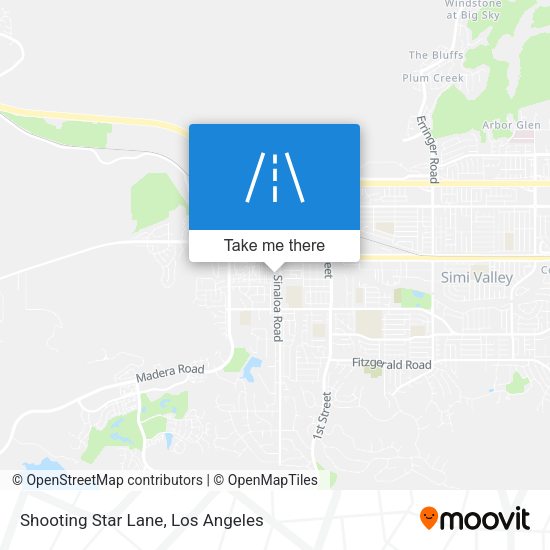 Shooting Star Lane map