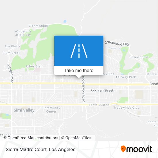 Sierra Madre Court map