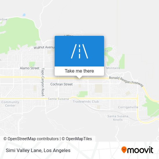 Simi Valley Lane map