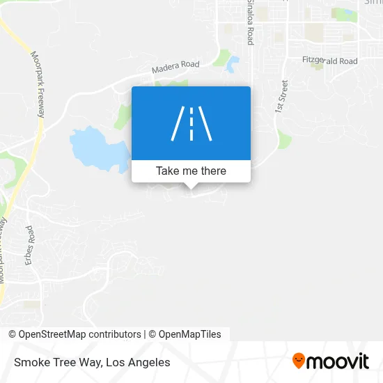 Smoke Tree Way map