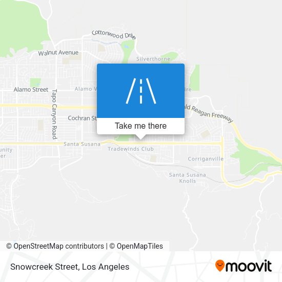 Mapa de Snowcreek Street