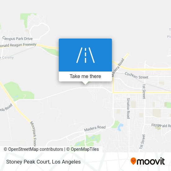 Stoney Peak Court map