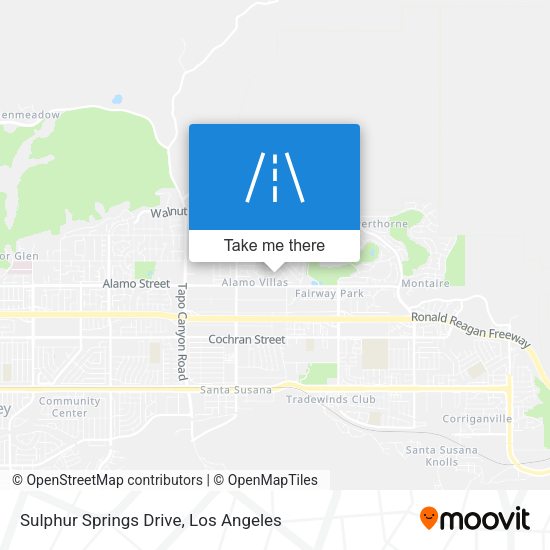 Mapa de Sulphur Springs Drive