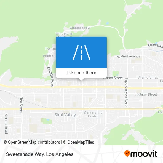 Sweetshade Way map