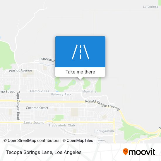 Tecopa Springs Lane map
