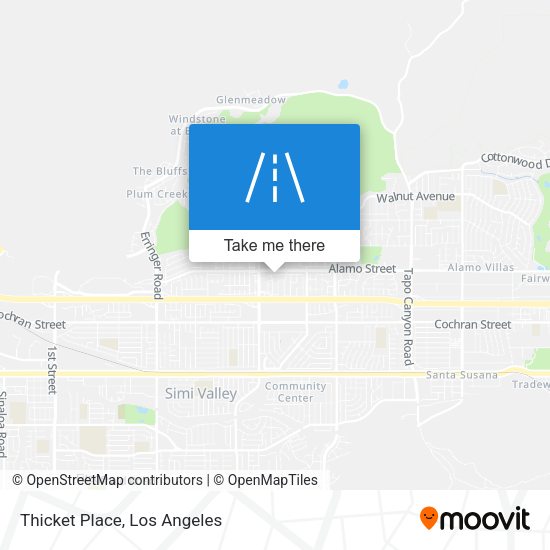 Mapa de Thicket Place