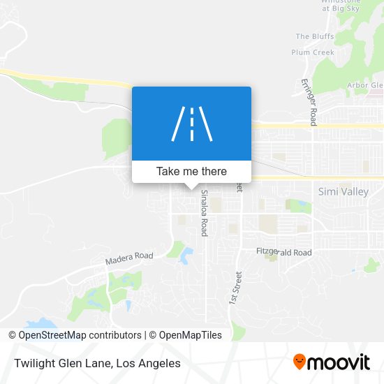 Twilight Glen Lane map