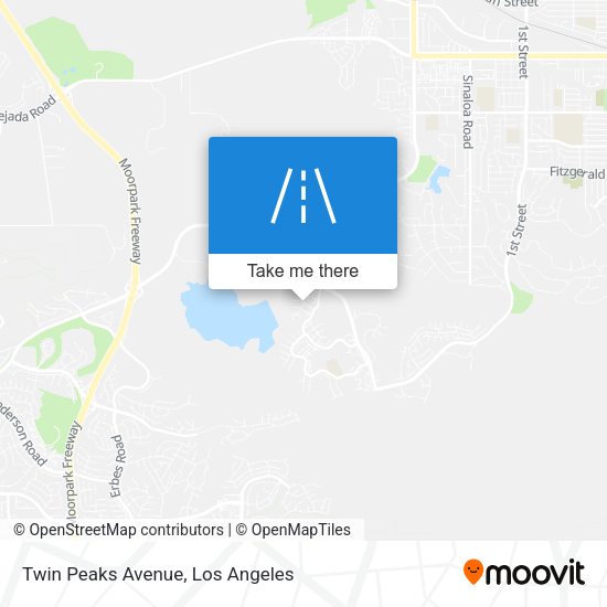 Mapa de Twin Peaks Avenue