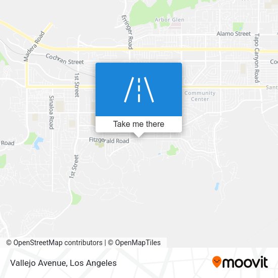 Mapa de Vallejo Avenue