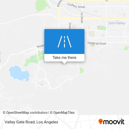 Valley Gate Road map