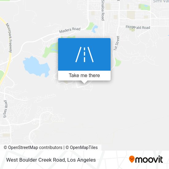 Mapa de West Boulder Creek Road