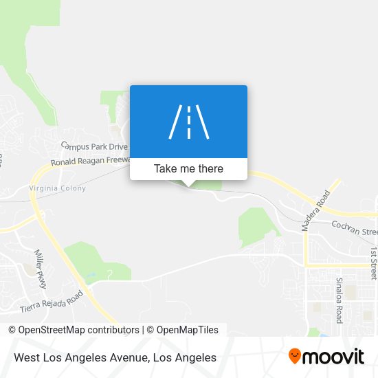 West Los Angeles Avenue map