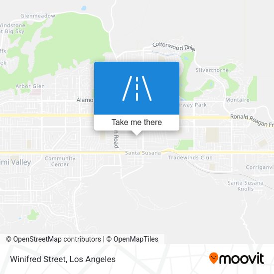 Winifred Street map