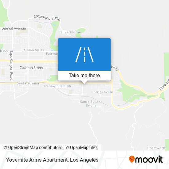 Mapa de Yosemite Arms Apartment
