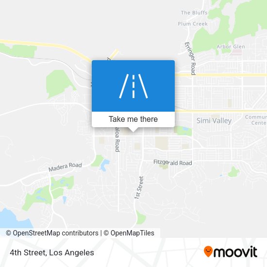 Mapa de 4th Street