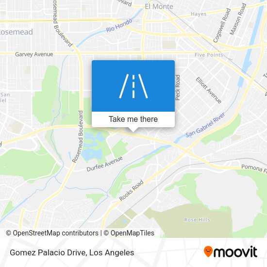 Gomez Palacio Drive map
