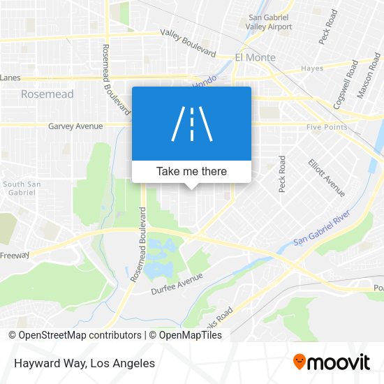 Mapa de Hayward Way
