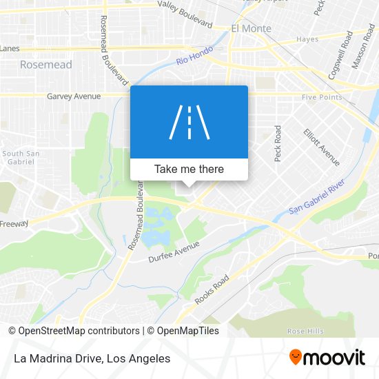 La Madrina Drive map
