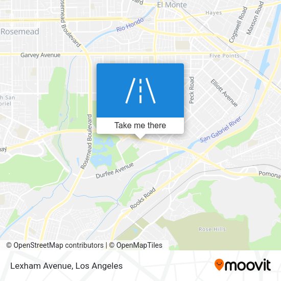 Mapa de Lexham Avenue
