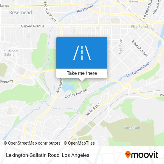 Mapa de Lexington-Gallatin Road