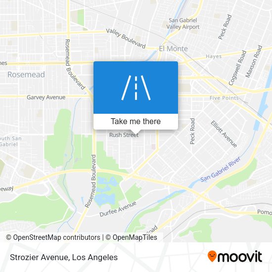 Mapa de Strozier Avenue
