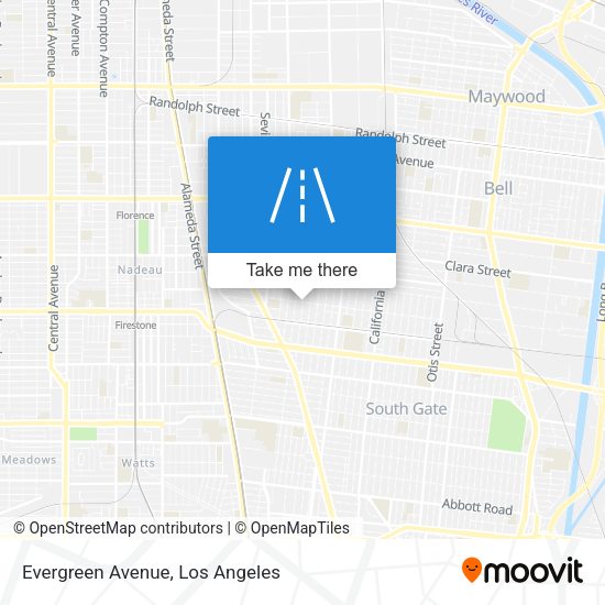 Evergreen Avenue map
