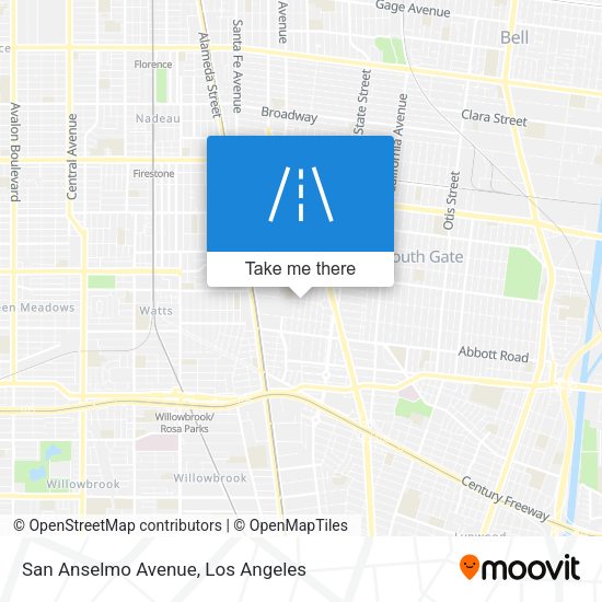 Mapa de San Anselmo Avenue