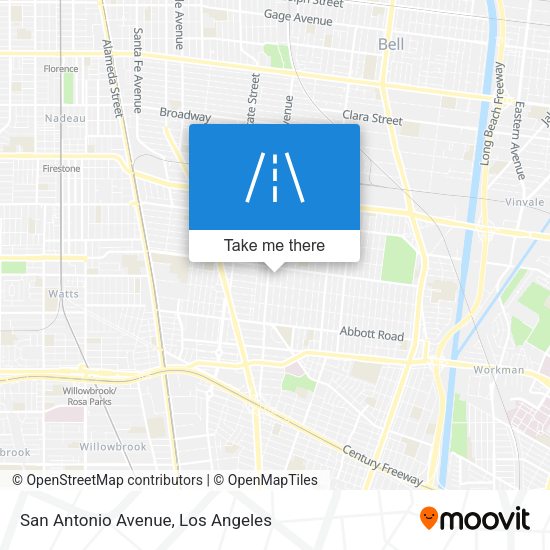 San Antonio Avenue map