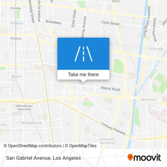 San Gabriel Avenue map