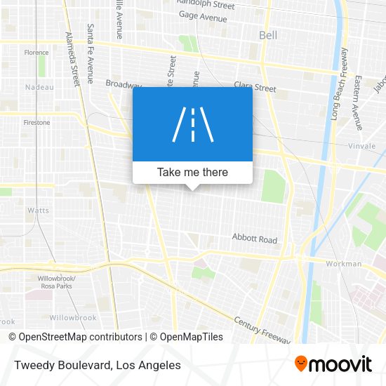 Mapa de Tweedy Boulevard
